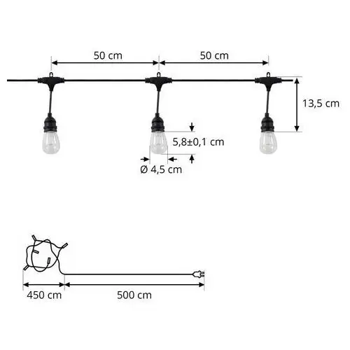 Prios liezel łańcuch led 10,3w rgb 3 000 k tuya