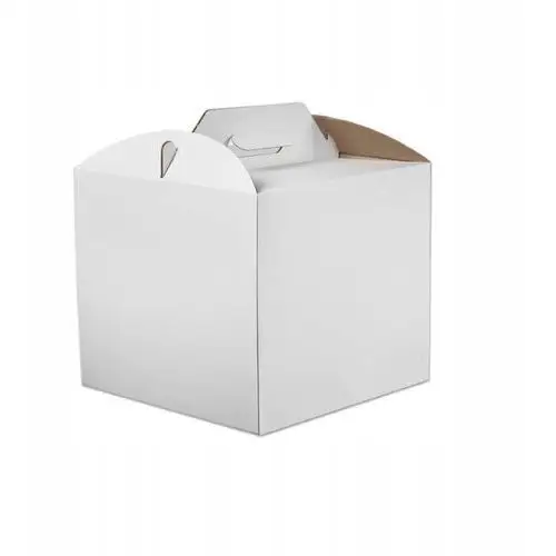 Pudełko karton tort 34x34x25 cm pakiet 60 szt. białe opakowanie na ciasto