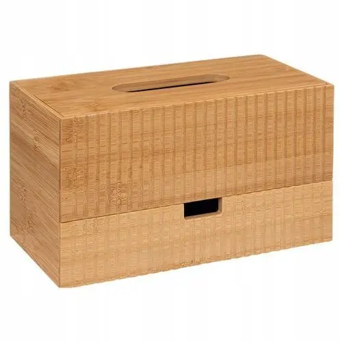 Pudełko Na Chusteczki bambusowe z szufladką 15x25