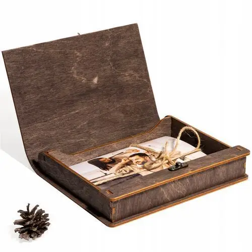 Pudełko na Zdjęcia 15x23 drewniane Z Grawerem
