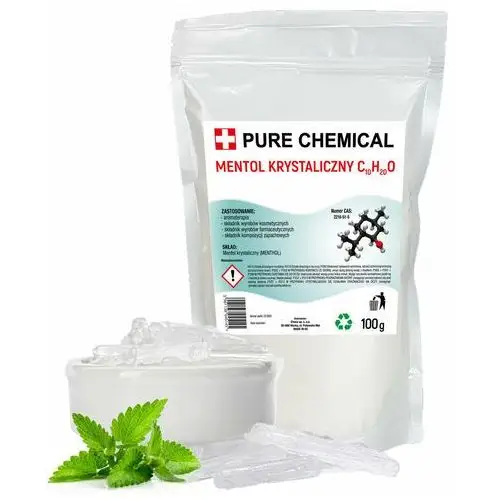 Pure chemical Mentol krystaliczny do sauny kryształy 100 gram