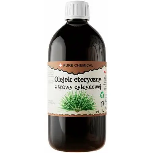 Pure chemical Olejek z trawy cytrynowej eteryczny naturalny bez dodatków 1000ml 1l