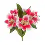 RODODENDRON sztuczny kwiat dekoracyjny o płatkach z jedwabistej tkaniny 48 cm różowy,biały Sklep on-line