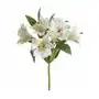 RODODENDRON sztuczny kwiat dekoracyjny o płatkach z jedwabistej tkaniny 48 cm biały,fioletowy Sklep on-line