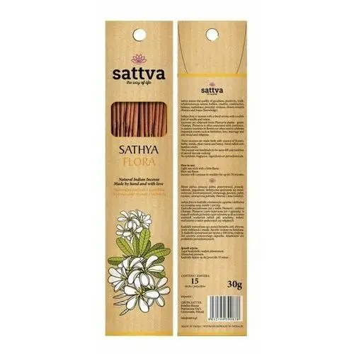 Sattva Ayurveda Kadzidło Sathya Flora 30g