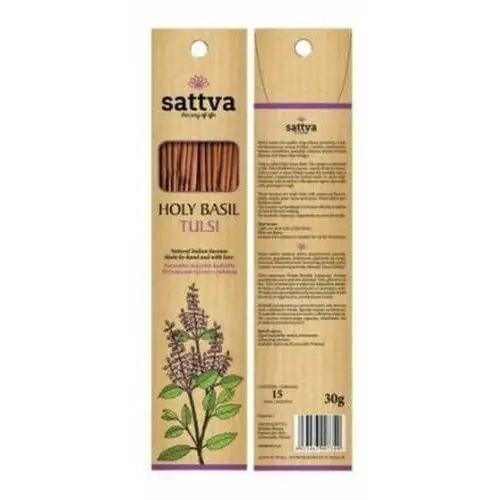 Sattva ayurveda kadzidło tulsi 30g