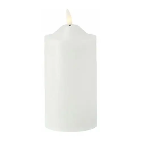 świeca blokowa bright led 17 cm biały Scandi essentials