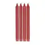 Scandi essentials świeczka ambiance 27 cm, 4 szt dark red Sklep on-line
