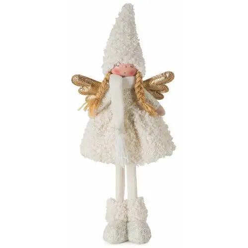 SELSEY Figurka świąteczna Doll 47 cm złoto-kremowa