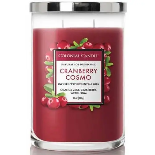 SELSEY Świeca sojowa zapachowa Colonial Candle Cranberry Cosmo 311 g