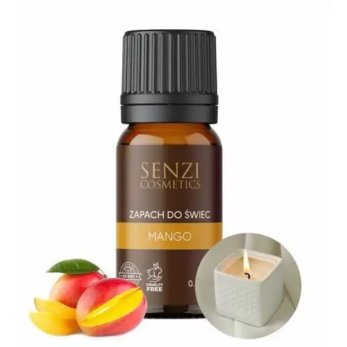 Senzi cosmetics Zapach do świec olejek zapachowy do świec parafin wosku aromat 10ml mango