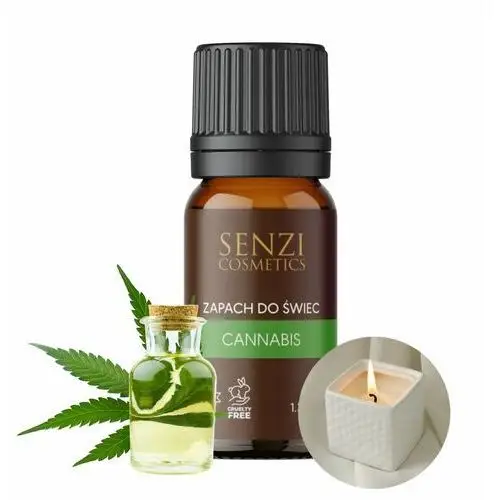 Senzi cosmetics Zapach do świec olejek zapachowy świece wosk 10ml cannabis aromatyczny