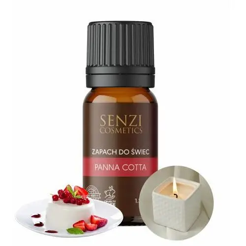 Senzi cosmetics Zapach do świec olejek zapachowy świece wosk 10ml panna cotta słodki