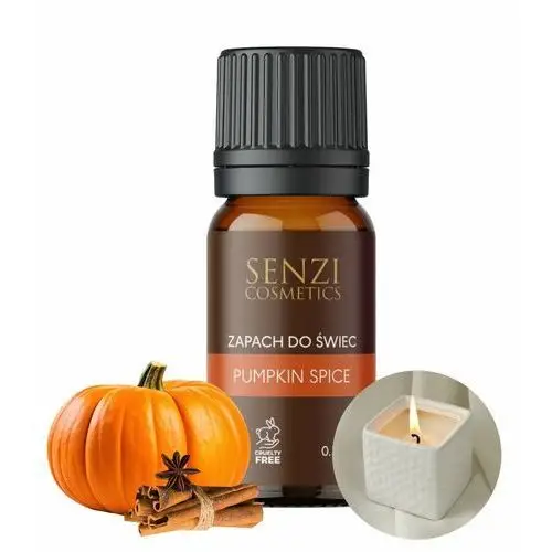 Senzi cosmetics Zapach do świec olejek zapachowy świece wosk 10ml pumpkin spice dyniowy