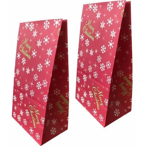 Siima Torebka papierowa prezent świąteczna czerwona x5