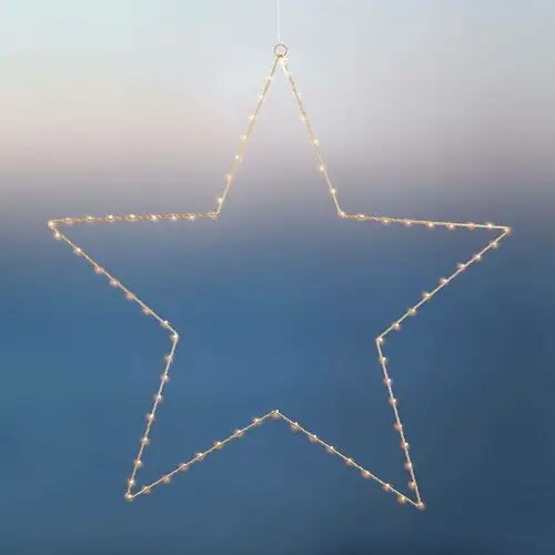 Sirius gwiazda dekoracyjna led liva star, złota, Ø 70 cm