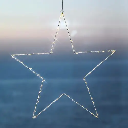Sirius oświetlenie dekoracyjne led liva star, białe, 70cm
