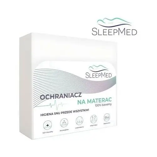 Ochraniacz na materac SLEEPMED - 100% bawełny, Rozmiar - 100x200