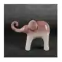 Słoń - figurka ceramiczna EVITA z efektem ombre 29 x 8 x 24 cm kremowy,różowy Sklep on-line