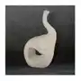 Słoń figurka ceramiczna RISO z efektem rosy 13 x 8 x 22 cm kremowy Sklep on-line