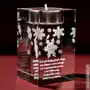 Śnieżynki 3D • personalizowany świecznik • GRAWER 3D Sklep on-line