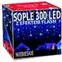 Sople 300 Led Lampki Zewnętrzne IP44 Stałe Flash Kurtyna Girlanda Grube Sklep on-line