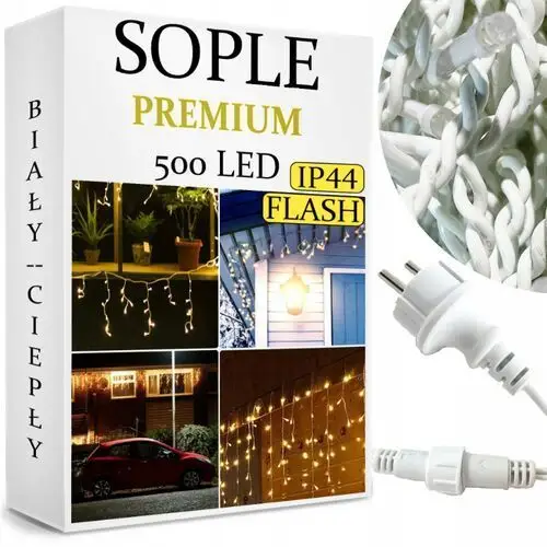 Sople 500 Led Lampki Zewnętrzne IP44 Stałe Flash