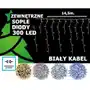 Sople Zewnętrzne 300 Led 15 metrów Biały Kabel z możliwością łączenia Flash Sklep on-line