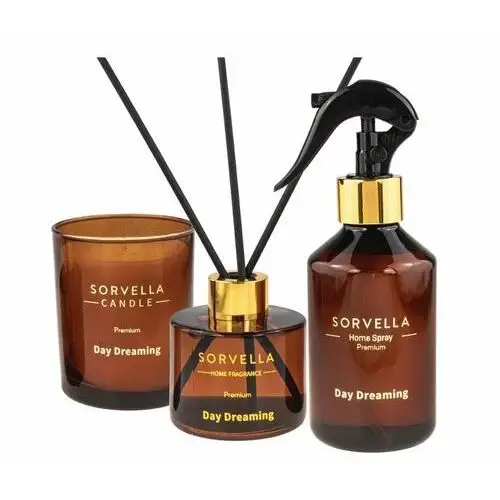 SORVELLA LUXURY GIFT SET DAY DREAMING SPRAY PATYCZKI ZAPACHOWE ŚWIECA