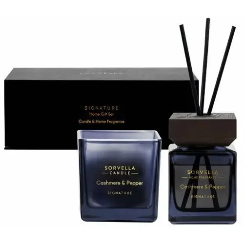 Zestaw sorvella signature cashmere pepper dyfuzor 200ml + świeca 200g Sorvella perfume