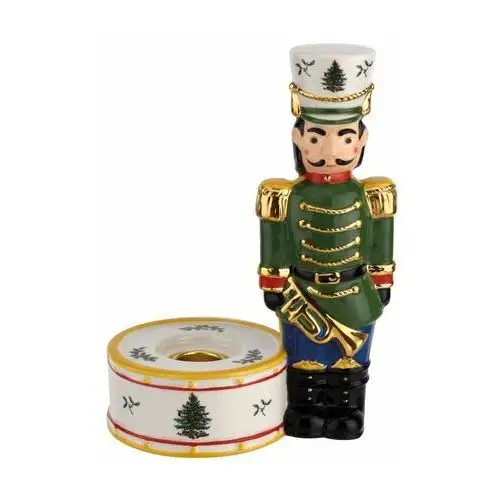 Spode christmas tree nutcracker świecznik 17,5 cm green