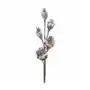 SREBRNIK sztuczny kwiat dekoracyjny z plastycznej pianki, gałązka dekoracyjna 74 cm srebrny Sklep on-line