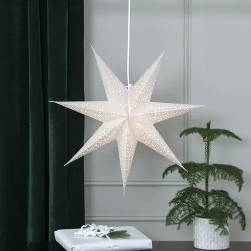 Star trading blinka papierowa gwiazda bez oświetlenia Ø 60 cm, biała
