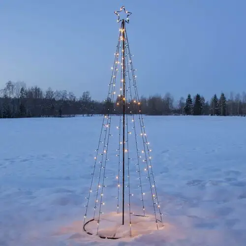 Star trading dekoracja zewnętrzna led light tree, częściowo migające diody led
