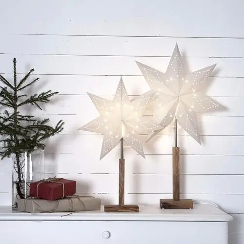 Star trading karo – dekoracyjna lampa stojąca, gwiazda 70 cm