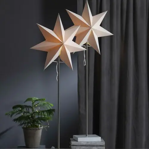 STAR TRADING Oświetlenie dekoracyjne Moa, gwiazda + klosz, dąb