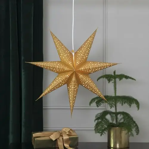 STAR TRADING Papierowa gwiazda Blinka, bez lampy Ø 60 cm, złota