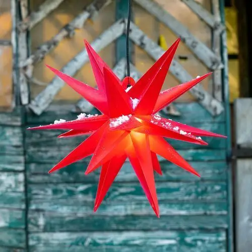 STERNTALER Gwiazda dekoracyjna, 18 ramion, Ø 40 cm czerwona