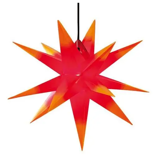 Sterntaler gwiazda dekoracyjna 18 ramion Ø80cm czerwona/żółta
