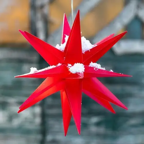 STERNTALER Gwiazda dekoracyjna LED 18 ramion Ø 25 cm czerwona