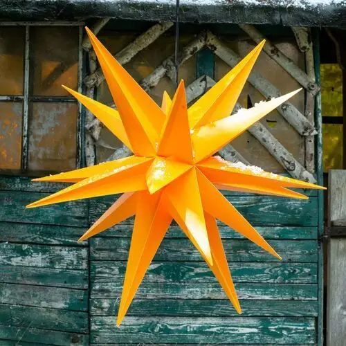 Gwiazda dekoracyjna xxl, 18 ramion, Ø 80 cm żółta Sterntaler