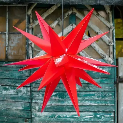 Gwiazda dekoracyjna xxl 18 ramion, Ø 80cm czerwona Sterntaler