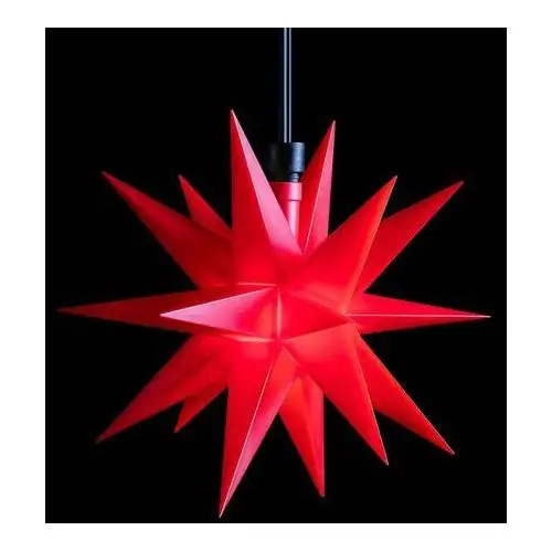 STERNTALER Gwiazda LED, zewnętrzna, 18 ramion Ø 12cm czerwona