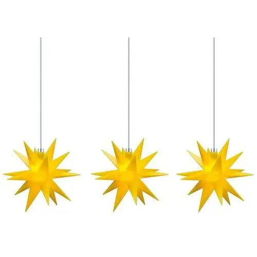 Sterntaler łańcuch świetlny gwiazda, 18 ramion, 3-pkt., żółty