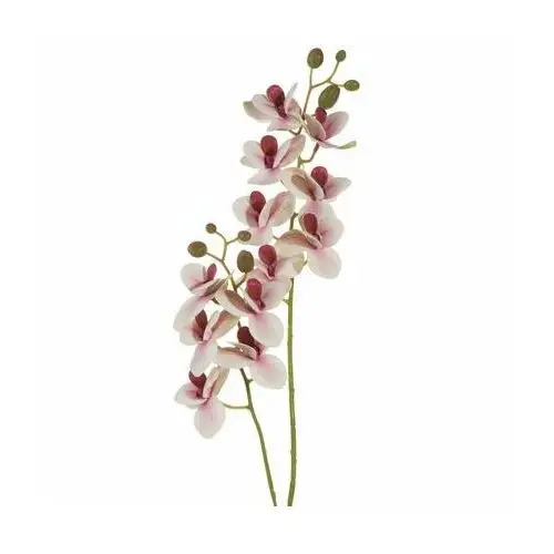 STORCZYK kwiat sztuczny dekoracyjny z płatkami z jedwabistej tkaniny ∅ 6 x 57 cm jasnoróżowy