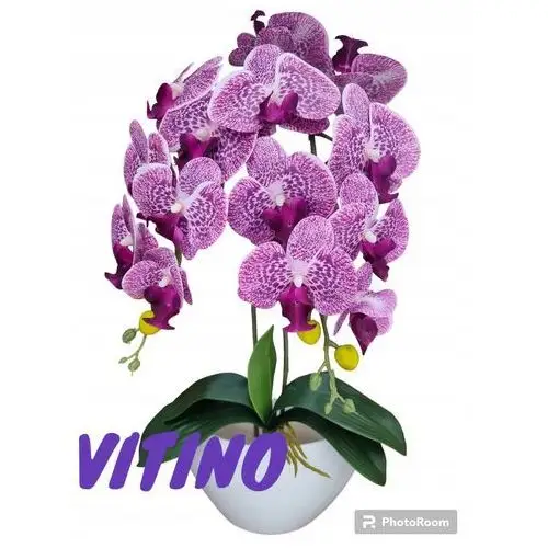 Storczyk sztuczny orchidea jak żywy kwiaty sztuczne kompozycja