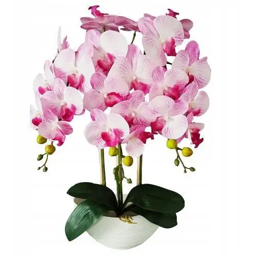 Storczyk sztuczny orchidea jak żywy kwiaty sztuczne kompozycja