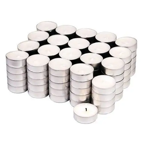 Superbutelki Zestaw 100 sztuk - świeczki tealight podgrzewacze bezzapachowe