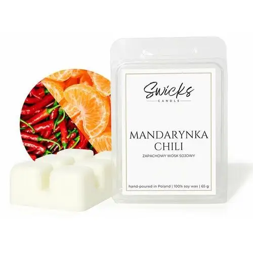 Swicks Zapachowy wosk sojowy do kominka mandarynka chili 65g