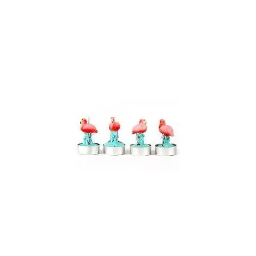 Świeczki Tealight Flamingi 4 szt
